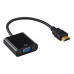 Переходник Buro HDMI (m) VGA (f) 0.1м (HDMI-M-VGA-F) [HDMI-M-VGA-F]