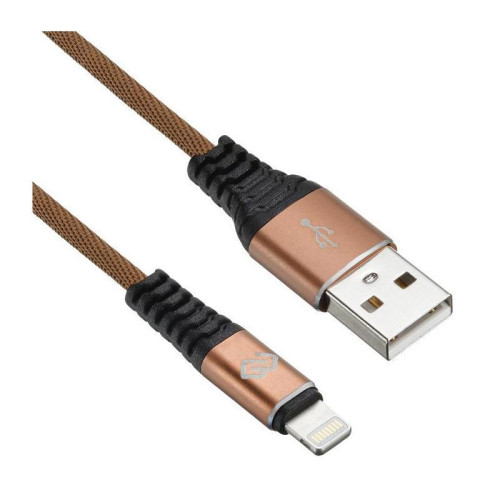 Кабель Digma LIGHT-0.15M-BR USB (m)-Lightning (m) 0.15м коричневый [LIGHT-0.15M-BR]