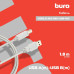 Кабель Buro USB A(m) USB B(m) 1.8м (USB2.0-AM/BM-1.8M-MG) феррит.кольца серый [USB2.0-AM/BM-1.8M-MG]