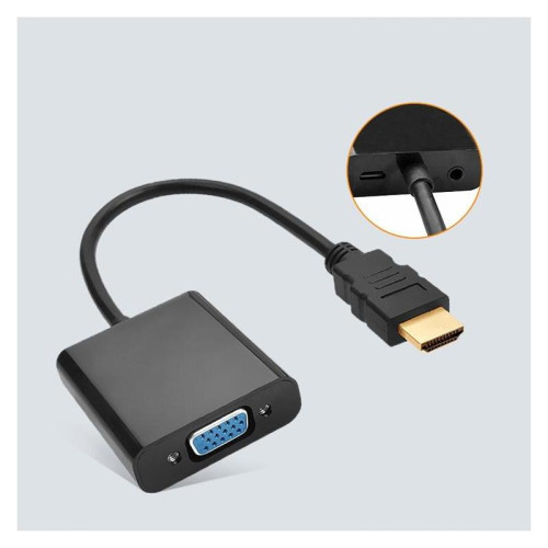 Переходник Buro HDMI-M-VGA-F-WUSB HDMI (m) VGA (f) 0.1м [HDMI-M-VGA-F-WUSB]