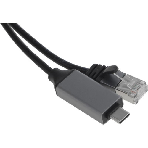 Кабель Buro BU-USB-C-LAN1000-2m USB Type-C (m) RJ-45 (m) 2м черный (пакет)