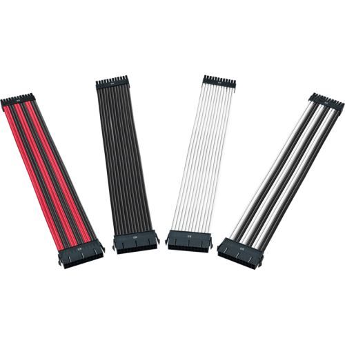 удлинитель кабеля блока питания/ Cooler Master UNIVERSAL PSU EXTENSION CABLE KIT WITH PVC SLEEVING - Red & Black