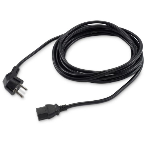 Кабель Buro BU-PCAB-5M-16A IEC C13 Евровилка угловой 5м [BU-PCAB-5M-16A]
