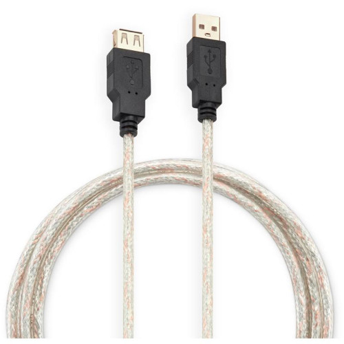 Кабель-удлинитель Buro USB2.0-AM-AF-S USB A(m) USB A(f) 1.8м [USB2.0-AM-AF-S]