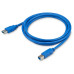 Кабель Buro USB A(m) USB B(m) 1.8м (USB3.0-AM/BM) синий [USB3.0-AM/BM]