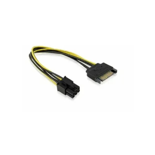 Кабель SATA питания 0.15 m GCR GC- ST218 SATA 15pin / ATX 6pin, медь, пакет