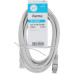 Кабель Hama H-200916 RJ-45 (f) RJ-45 (m) 3м (00200916) серый [00200916]