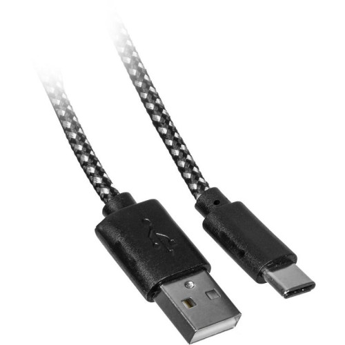 Кабель Buro Braided BHP RET TYPEC1 USB (m)-USB Type-C (m) 1м [BHP RET TYPEC1]