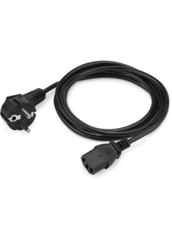 Кабель KingPrice KP-PC-Euro-C13-1.5m Евровилка угловой IEC C13 1.5м черный