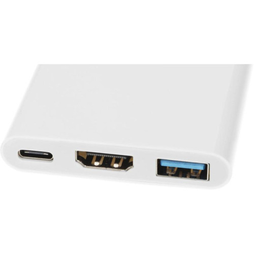 Переходник Buro USB Type-C (m) HDMI (f) USB 3.0 A(f) USB Type-C (f) (BHP RET TPC-HDM) белый [BHP RET TPC-HDM]