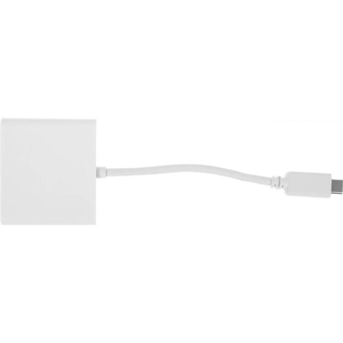 Переходник Buro USB Type-C (m) HDMI (f) USB 3.0 A(f) USB Type-C (f) (BHP RET TPC-HDM) белый [BHP RET TPC-HDM]