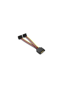 Кабель питания-разветвитель Vention SATA 15pin M / 2 x SATA 15pin F угол 90 - 0.15м