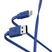 Кабель Hama 00187232 USB (m)-Lightning (m) 1м синий плоский [00187232]