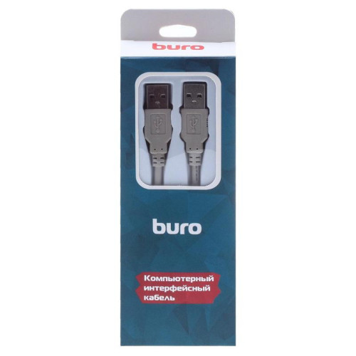 Кабель Buro USB A(m) USB A(m) 3м (BHP RET USB_AM30) серый (блистер) [BHP RET USB_AM30]