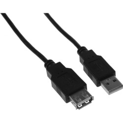 Кабель-удлинитель KingPrice KP-AmAf-v2-3m USB A(m) USB A(f) 3м черный [KP-AMAF-V2-3M]