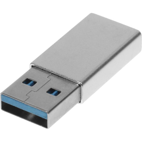 Адаптер Buro ver3.0 USB A(m) USB Type-C (f) (BU-USB3-AM-CF) серебристый