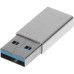 Адаптер Buro ver3.0 USB A(m) USB Type-C (f) (BU-USB3-AM-CF) серебристый Адаптер Buro ver3.0 USB A(m) USB Type-C (f) (BU-USB3-AM-CF) серебристый