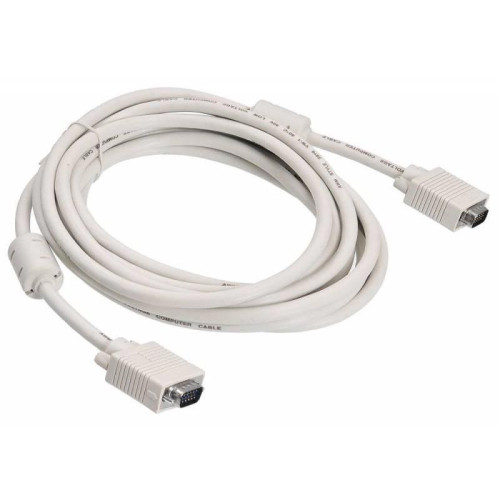 Кабель Buro CAB016S-5M VGA (m) VGA (m) 5м феррит.кольца серый [CAB016S-5M]