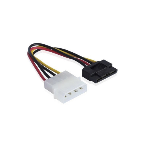 Кабель питания 0.15m SATA GCR  GC-ST203, MOLEX 4pin / SATA 12pin, 18 AWG, пакет