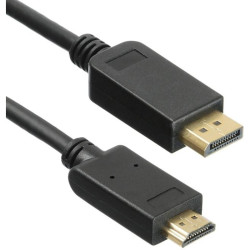 Кабель KingPrice KP-DP1.2-HD2.0-1.5m ver2.0 DisplayPort (m) HDMI (m) 1.5м черный [KP-DP1.2-HD2.0-1.5M]