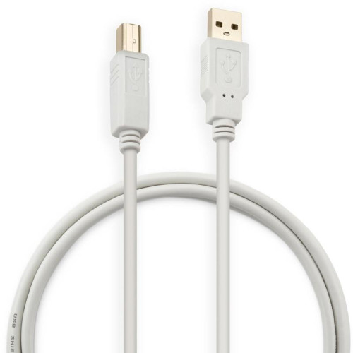 Кабель Buro USB A(m) USB B(m) 1.8м (USB2.0-AM/BM) серый [USB2.0-AM/BM]