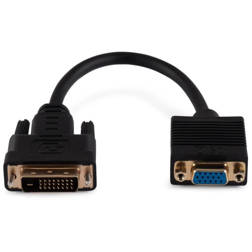 Переходник Buro DVI-D (m) VGA (f) 0.23м (BU-DVI-VGA) черный [BU-DVI-VGA]