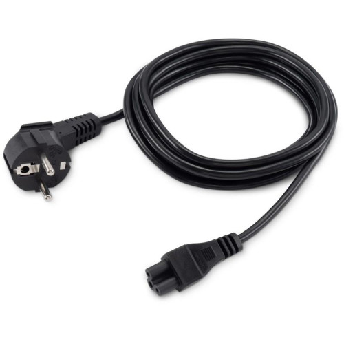 Кабель Buro IEC C5 (3-pin) Евровилка 3м (BU-PCAB-3-3PIN) [BU-PCAB-3-3PIN]
