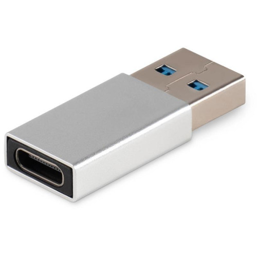 Адаптер Buro ver2.0 USB A(m) USB Type-C (f) (BU-USB2-AM-CF) серебристый [BU-USB2-AM-CF]