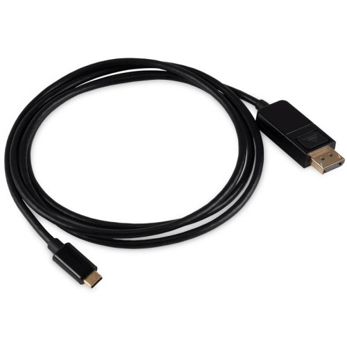 Кабель Buro ver1.4 USB Type-C (m) DisplayPort (m) 1.5м (BU-TYPEC-DP-1.5M) черный [BU-TYPEC-DP-1.5M]