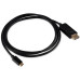 Кабель Buro ver1.4 USB Type-C (m) DisplayPort (m) 1.5м (BU-TYPEC-DP-1.5M) черный [BU-TYPEC-DP-1.5M]