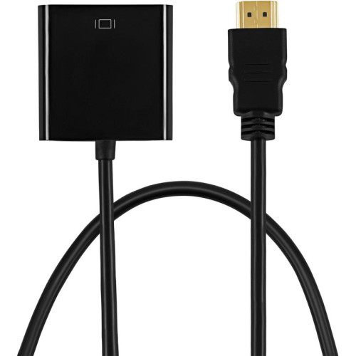 Переходник Buro HDMI-M-VGA-F-WUSB HDMI (m) VGA (f) 0.1м [HDMI-M-VGA-F-WUSB]