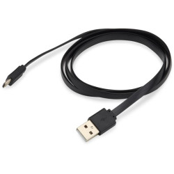 Кабель Buro BHP MICROUSB 1M FLAT USB (m)-micro USB (m) 1м черный плоский [BHP MICROUSB 1M FLAT]