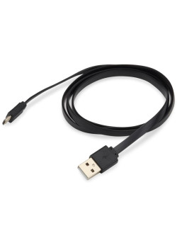Кабель Buro BHP MICROUSB 1M FLAT USB (m)-micro USB (m) 1м черный плоский [BHP MICROUSB 1M FLAT]
