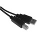 Кабель KingPrice KP-AmBm-v2-1.5m ver2.0 USB A (m) USB B(m) 1.5м черный [KP-AMBM-V2-1.5M]