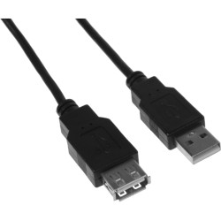 Кабель-удлинитель KingPrice KP-AmAf-v2-1.5m ver2.0 USB A(m) USB A(f) 1.5м черный [KP-AMAF-V2-1.5M]