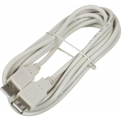 Кабель-удлинитель Ningbo USB A(m) USB A(f) 3м (USB2.0-AM-AF-3-BR) (блистер) [USB2.0-AM-AF-3-BR]