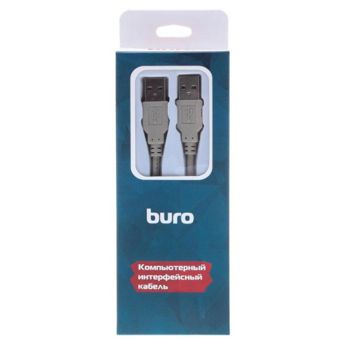 Кабель Buro USB A(m) USB A(m) 1.8м (BHP RET USB_AM18) серый (блистер) [BHP RET USB_AM18]