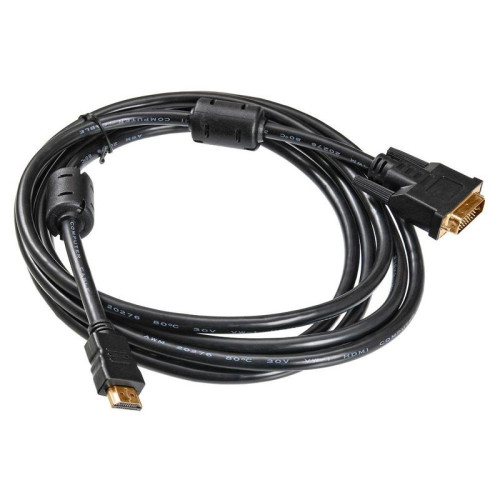 Кабель Buro HDMI (m) DVI-D (m) 3м (HDMI-19M-DVI-D-3M) феррит.кольца [HDMI-19M-DVI-D-3M]