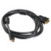 Кабель Buro HDMI (m) DVI-D (m) 3м (HDMI-19M-DVI-D-3M) феррит.кольца [HDMI-19M-DVI-D-3M]