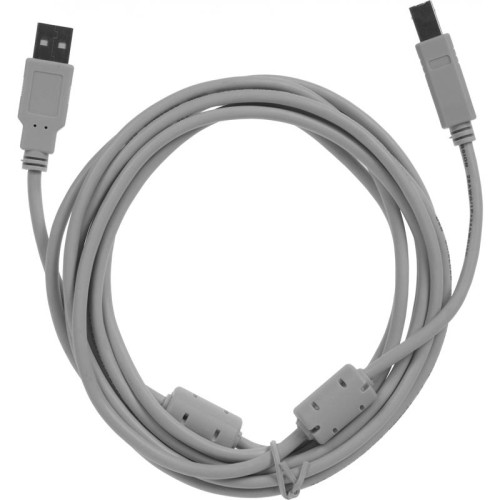 Кабель Ningbo USB A(m) USB B(m) 3м (USB2.0-AM/BM-3M-MG) феррит.кольца серый [USB2.0-AM/BM-3M-MG]