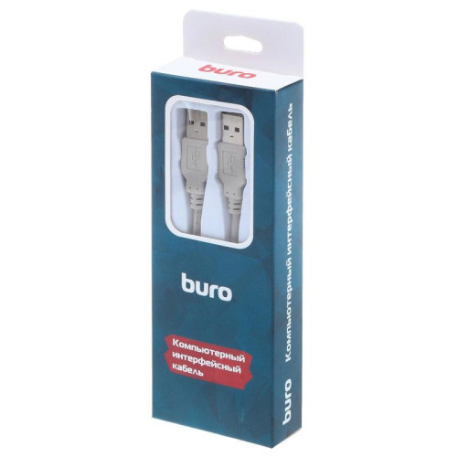 Кабель Buro USB A(m) USB A(m) 1.8м (BHP RET USB_AM18) серый (блистер) [BHP RET USB_AM18]