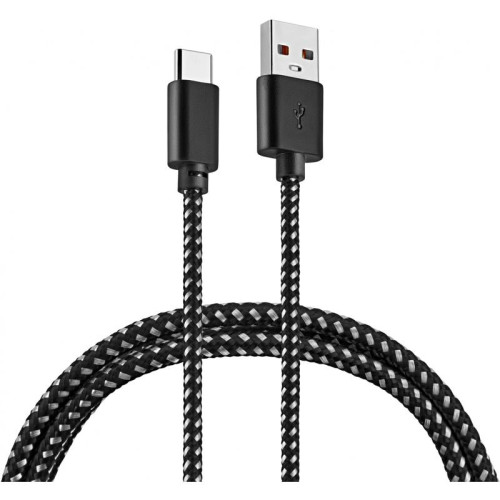 Кабель Buro Braided BHP RET TYPEC1 USB (m)-USB Type-C (m) 1м [BHP RET TYPEC1]