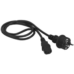 Шнур питания Lanmaster LAN-PP13/SH-0.5-BK C13-Schuko проводник.:3x0.75мм2 0.5м 220В 10А черный