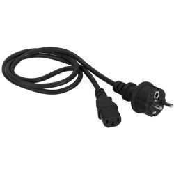 Шнур питания Lanmaster LAN-PP13/SH-1.5-BK C13-Schuko проводник.:3x0.75мм2 1.5м 220В черный