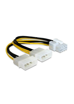 Разветвитель питания Cablexpert CC-PSU-81, 2хMolex-PCI-Express 8pin, для подключения в/к PCI-Е (8pin) к б/п ATX {500} (087322)