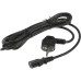 Шнур питания Hyperline PWC-IEC13-SHM-3.0-BK C13-Schuko проводник.:3x1.0мм2 3м 250В 10А (упак.:1шт) черный