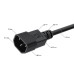GCR Кабель питания PROF 0.5m, С14 - С5, черный, 3*1,0mm, GCR-55958 GCR Кабель питания PROF 0.5m, С14 - С5, черный, 3*1,0mm, GCR-55958