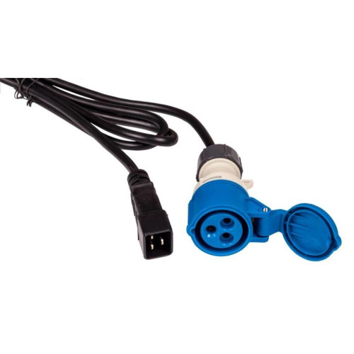 Шнур питания Lanmaster LAN-PP9F/20-2.5-BK C20-I309 (f) проводник.:3x2.5мм2 2.5м 220В 16А (упак.:1шт) черный