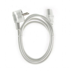 Кабель питания Cablexpert PC-186W-VDE, 1.8м, Schuko- C13, VDE, 10А, белый, с заземлением, пакет