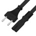 GCR Кабель питания 2.0m, CEE 7/16 / IEC C7, черный, 2*0,5mm, GCR-54294 GCR Кабель питания 2.0m, CEE 7/16 / IEC C7, черный, 2*0,5mm, GCR-54294